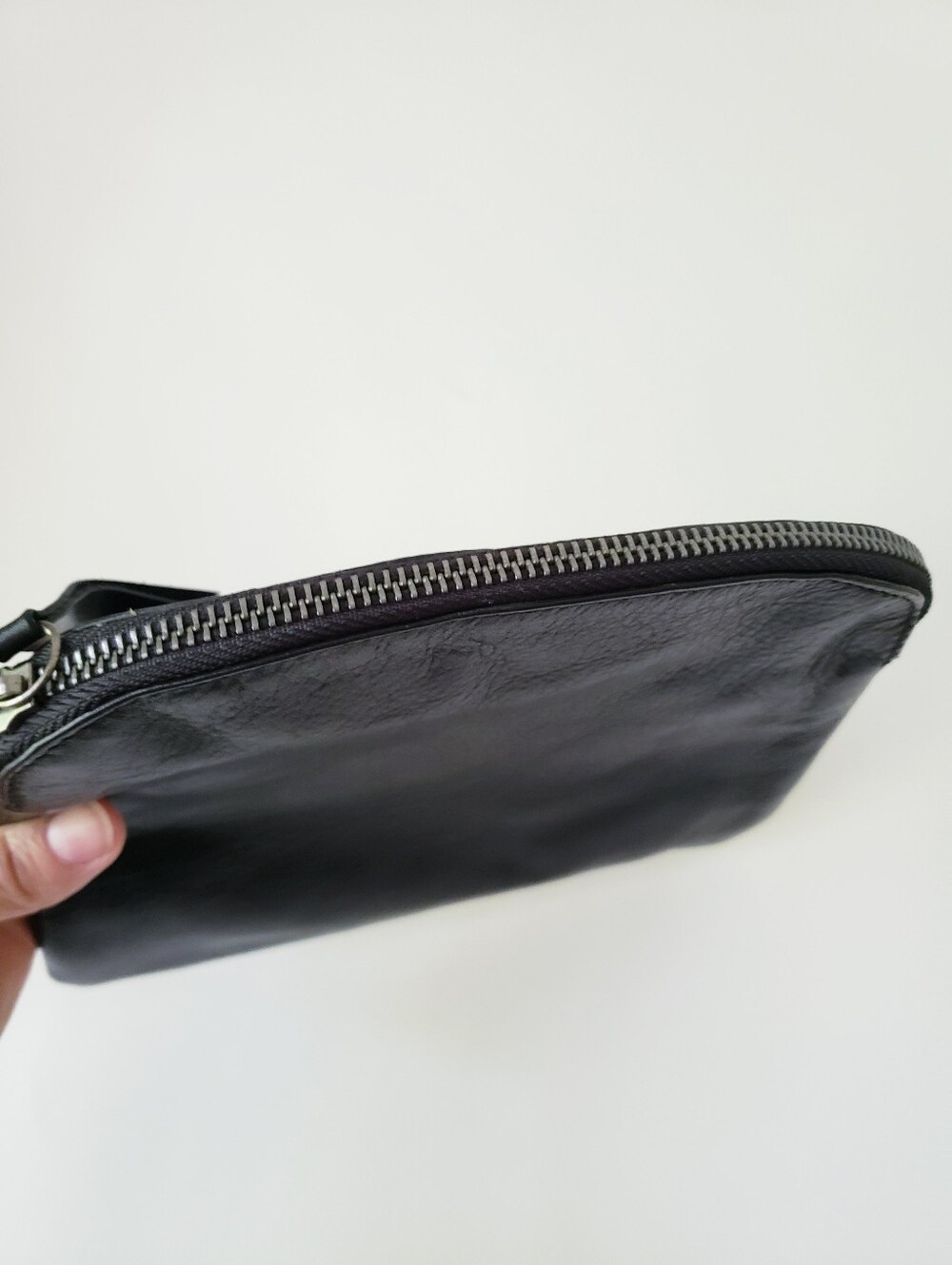 Vintage Lucky Brand Black Leather Pouch - Picture 6 of 10